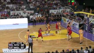 Highlights  Sydney Kings vs Wollongong Hawks 11 October 2014 [upl. by Aime284]