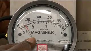 Measuring Airflow with a Magnehelic Guage [upl. by Nwadrebma]