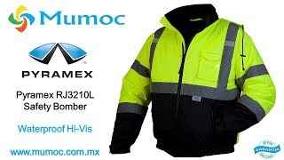 Pyramex RJ3210L HiVis Lime Safety Bomber Jacket unpacking [upl. by Joellyn]