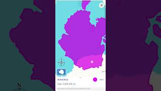 Antarctica vs Greenland world size comparison geography comperison map song geography shorts [upl. by Nalhsa]