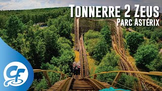 Tonnerre 2 Zeus front seat onride 5K POV 60fps Parc Astérix Asterix [upl. by Fem551]