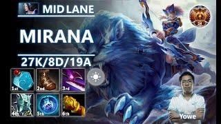 Mirana Mid Lane  737b  Solar Flare Facet  Sun Increases AS amp Damage  Pos 2 Mirana by Yowe [upl. by Euqenimod]