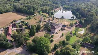 Abbaye de Mortemer en Normandie vue du ciel [upl. by Annahtur876]