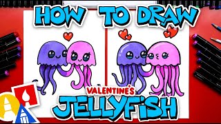 How To Draw Jellyfish For Valentines Day [upl. by Harihat339]