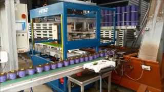 MIDI Transplanter in combination with Javo potting machine [upl. by Annirtak]