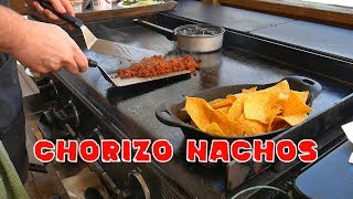 Chorizo Nachos  Blackstone Griddle Recipe [upl. by Dnyletak]