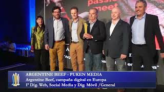 PREMIOS EIKON 2024  ARGENTINE BEEF  PUKEN MEDIA quotArgentine Beef campaña digital en Europaquot [upl. by Nodnarg383]