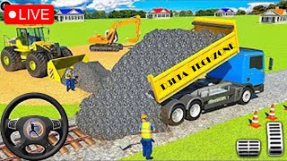 JCB 3DX Backhoe Loader Driving 🔴 Live Bus Simulator Indonesia gameplay jcb live indonesia [upl. by Ahsineg]