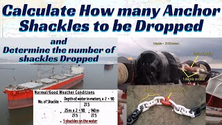 Calculate Anchor Shackle to Drop ll Determine how many shackles have been dropped ll Seamanship [upl. by Moffit918]