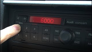 Radio Code eingeben und Sicherung prüfen Audi A6 [upl. by Marty]