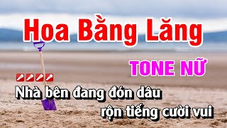 Karaoke Hoa Bằng Lăng Tone Nữ Nhạc Sống Dễ Hát  Hoàng Luân [upl. by Feerahs293]