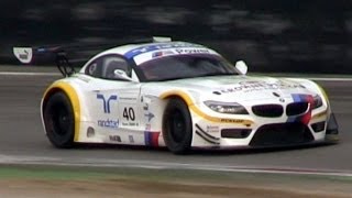 BMW Z4 GT3 PURE SOUND  Accelerations Backfires amp More [upl. by Kcinnay]