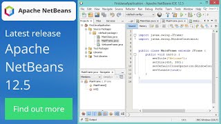 Create Your First Java Project using Netbeans 125 2021 [upl. by Adria]