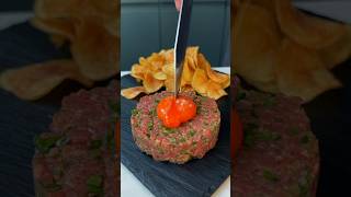 Beef tartare  Classic foods beeftartare steaktartare [upl. by Gerick]