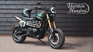 BUILDING THE MOST INSANE TRIUMPH SCRAMBLER SUPERMOTO  Thornton Hundred Motorcycles [upl. by Finlay]