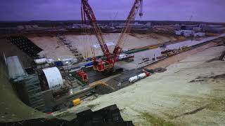 Assembling a Tunnel Boring Machine at the South Portal Site [upl. by Oicirbaf]