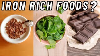 Top 10 Foods Rich in IRON  Foods High In IRON  Iron Rich Foods For Anemia [upl. by Chimene]