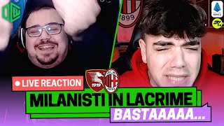 SALERNITANAMILAN 22 LIVE REACTION  quotANDATE TUTTI A FANCquot  TIFOSIAMO [upl. by Alexina]