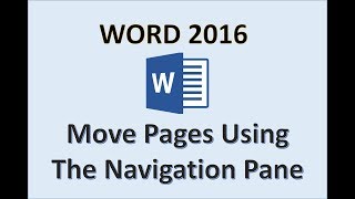 Word 2016  Rearrange Pages  How to Move Arrange Change Reorder Swap Page Order in MS Microsoft 365 [upl. by Eillam411]