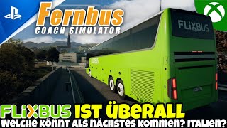 🚍FLIXBUS IST ÜBERALL😳Welche Map kommt als nächstes Italien als nächste DLC im Fernbus Simulator [upl. by Dorene]