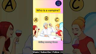 Who is the Vampire quiz riddle riddleoftheday viral shorts [upl. by Flan40]