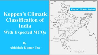 Koppen’s Climatic Classification of India with Expected MCQs  By Abhishek Kumar Jha [upl. by Fatimah]