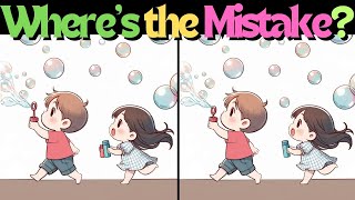 Find The Difference Parenting DiaryPlaying with soap bubbles No63 [upl. by Camfort]