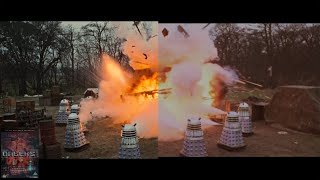 Comparison of Daleks Invasion Earth 2150 AD 1966 DVD VS 4k UHD Bluray 2022 [upl. by Eiloj332]