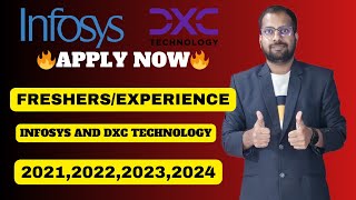 INFOSYS AND DXC TECHNOLOGY Hiring Any Batch and Branch Can Apply Opportunity For Freshers [upl. by Baalman]