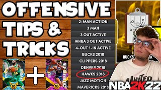 THESE SIMPLE OFFENSIVE TIPS amp TRICKS WILL HELP YOU WIN EVERY GAME OF NBA 2K22 MyTEAM [upl. by Eveam]