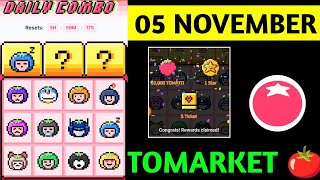 Tomarket Airdrop Daily Combo 5 November  Tomato Daily Combo Today  Tomarket daily combo card [upl. by Sheela]