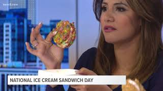 KENS 5 celebrates National Ice Cream Sandwich Day [upl. by Kelsi]