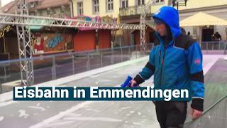 So wird die Eisbahn in Emmendingen präpariert [upl. by Euk]