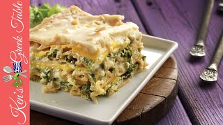 Vegetarian Lasagna  Greek Style Lasagna With Bechamel Sauce  Ken Panagopoulos [upl. by Odlanir]