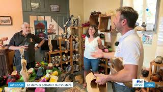 Dans l’atelier de Mickaël le dernier fabricant de sabots en bois du Finistère [upl. by Adnohsat915]