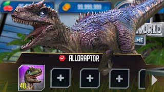 NEW ALLORAPTOR  GEN 2 HYBRID  Jurassic World  The Game  Ep 389 [upl. by Nilecoj]