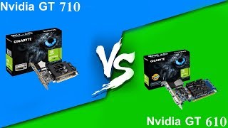 Nvidia GT 710 Vs GT 610 cheap Graphic card with FPS [upl. by Valenza]