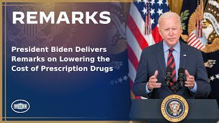 President Biden Delivers Remarks on Lowering the Cost of Prescription Drugs [upl. by Deer]