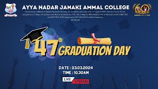 47th Graduation Day  LIVE  23032024 at 1030am Onwards [upl. by Neela]