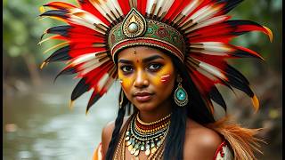 Beautiful Indigenous Amazonian Warrior Beauties Created by Artificial Intelligence [upl. by Amre]