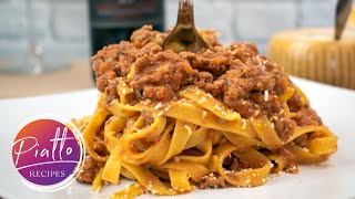 Traditional Bolognese Sauce Recipe  PIATTO RECIPES Italian Cooking [upl. by Peony]