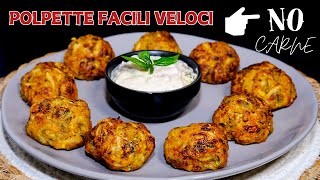 POLPETTE DI VERDURE 🥒 🥔 🥕Sono piu buone della carne Ricetta facile veloce in friggitrice ad aria [upl. by Vin]