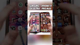 iPhone 13 Pro Max vs Samsung S24 Ultra SPEED TEST🚀 shorts viralvideo [upl. by Einneg]