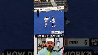 This deke should not have worked a breakdown lacrosse sports trickplay fail womeninsports [upl. by Albie]