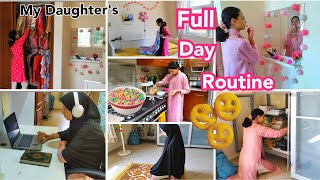 My Daughters Falaks Full Day Productive Routine in Summer Vacation Dubai Vlogs [upl. by Nnairrek520]