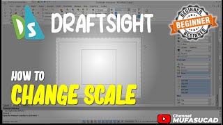 Draftsight How To Change Scale [upl. by Annawit]