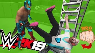 PEWDIEPIE and T SERIES vs SUPER GAMING FAMILY  WWE 2K19 TITLE MATCH [upl. by Bergeron]