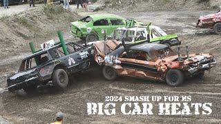 2024 Demolition Derby  Smash Up For MS  Big Car Heats [upl. by Tsirc]