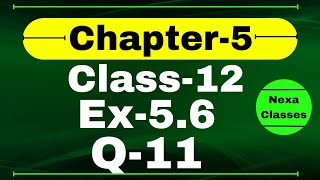 Class 12 Ex 56 Q11 Math  Differentiability  Q11 Ex 56 Class 12 Math  Ex 56 Q11 Class 12 Math [upl. by Elsa]