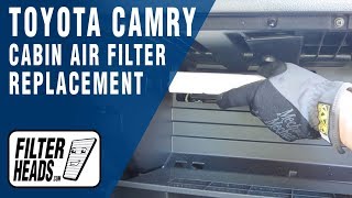 How to Replace Cabin Air Filter Toyota Camry [upl. by Adamik]